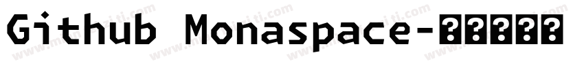 Github Monaspace字体转换